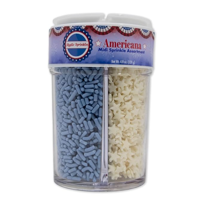 Mystic Sprinkles 4 Cell Sprinkle Assortments (Americana, Midi)