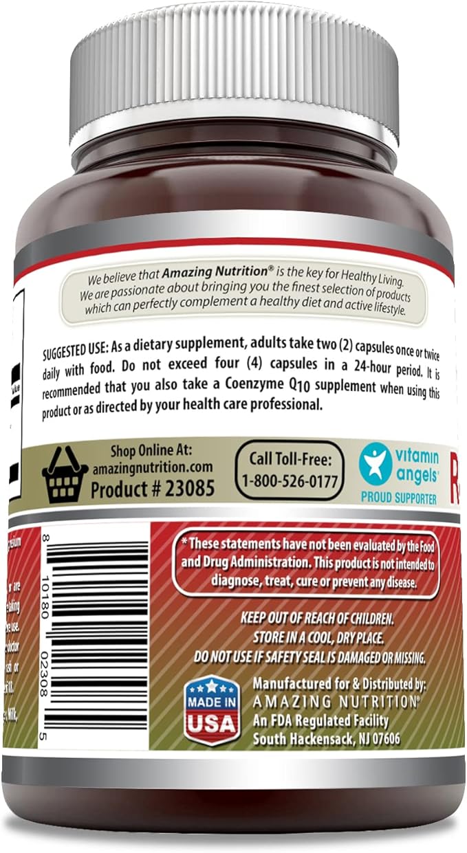 Amazing Formulas Red Yeast Rice 1200mg Per Serving Capsules Supplement | Non-GMO | Gluten Free | Made in USA (1 Pack, 120 Count)