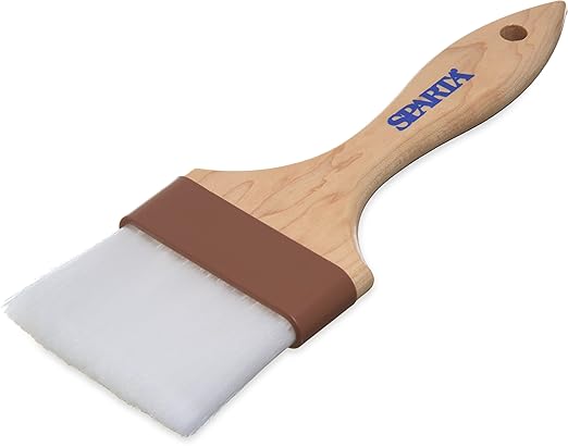 SPARTA 4039800 Nylon Wide Brush, Flat With Nylon Bristles, 3 Inches, Tan, (Pack of 12)