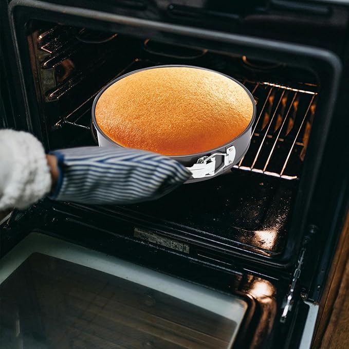 Springform Pan, Nonstick Cake Pan, Round cheesecake pan with leak-proof non-stick bottom removable bakeware.Cheesecakes, Pizzas and Quiches. (7+8+8.5+9.5+10+11 Inches)