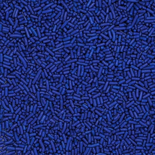 Sprinkles Edible Soft Jimmies Soft Sprinkles for Topping Ice Cream, Cookies, Cakes, Cupcakes, Dessert Decorating MADE IN USA 4 oz (NAVY BLUE)