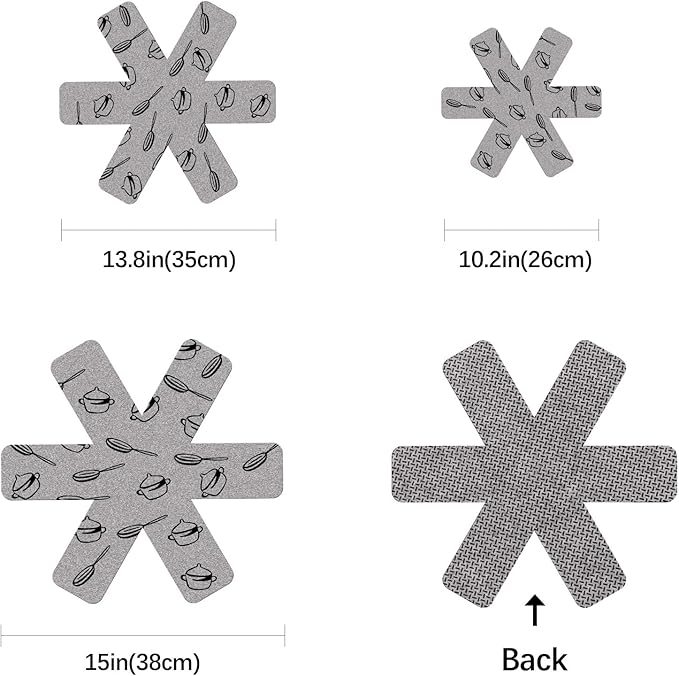 Pan Protectors for Stacking,Set of 18 and 3 Different Size,pan separators Protectors,Cookware Protector Set,Pot Protectors Stacking，Pot Pads Anti-Slip to Avoid Scratching or Marring When Stacking