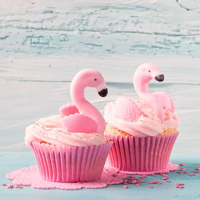 Eoonfirst Standard Size Baking Cups Thanksgiving Day Cupcake Liners 200 Pcs (Light Pink)