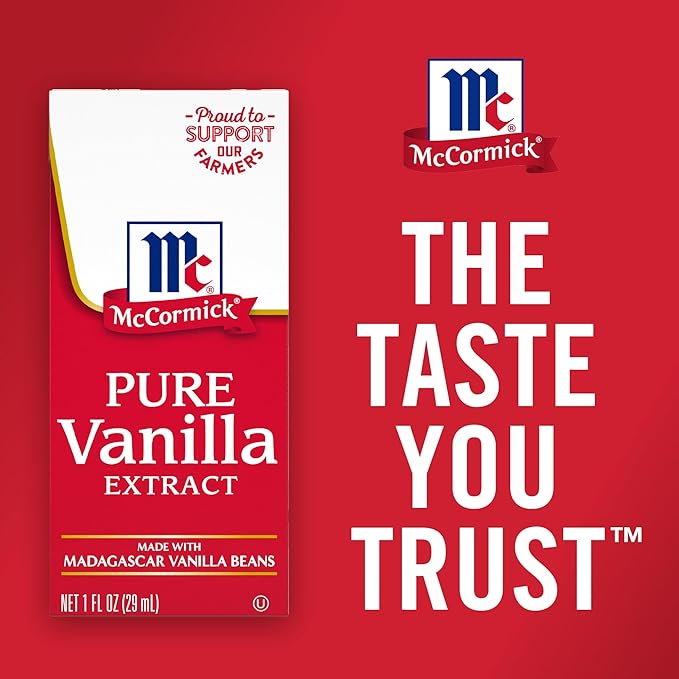 McCormick Vanilla Extract, Pure, Gluten Free, Non-GMO, Made with Madagascar Vanilla Beans, 1 fl oz