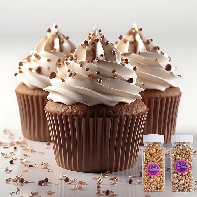 White Pearl Sprinkles and Edible Pearls, 120g (4.23oz), Cake Decorating Supplies, Shiny Cake Pearls for Cookies, Cupcakes, Cake Decorating