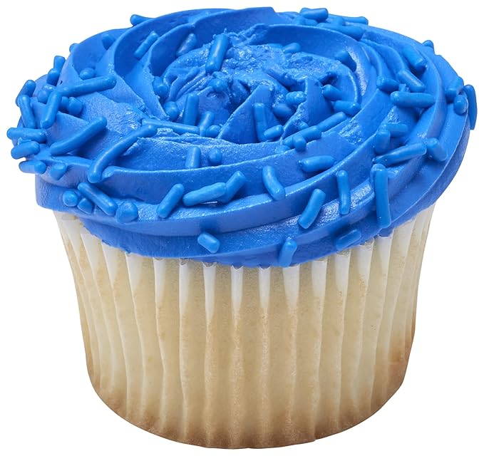 DecoPac Blue Sprinkles | Extra Large 26oz Pack | Cake Sprinkle Mix, Fancy Sprinkles For Cake Decorating, Handheld Container, Candy Sprinkles, Cake Sprinkles - Blue