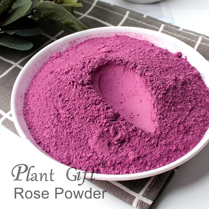 100% Natural Pure Rose Powder 100g/3.52oz 玫瑰粉 Edible Rose Petal Powder for Cooking & Baking - Natural Powdered Organic Rose Petals for DIY Face Masks, Skin & Hair Care Products