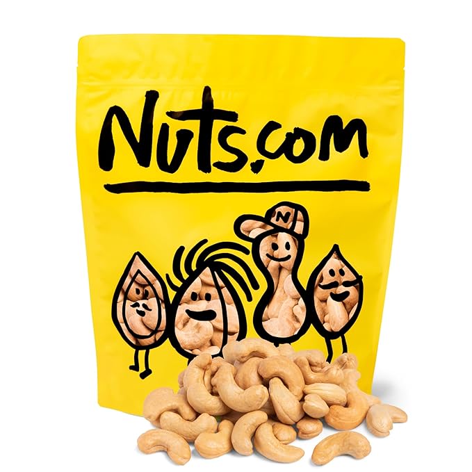 Roasted Cashews (Lightly Salted, 2lb) & Roasted Pepitas (Salted, No Shell, 2lb) – Vegan, Gluten-Free Snacks – Rich in Protein, Fiber, Calcium, Iron, & Healthy Fats – Ideal for On-the-Go & Home Snacks