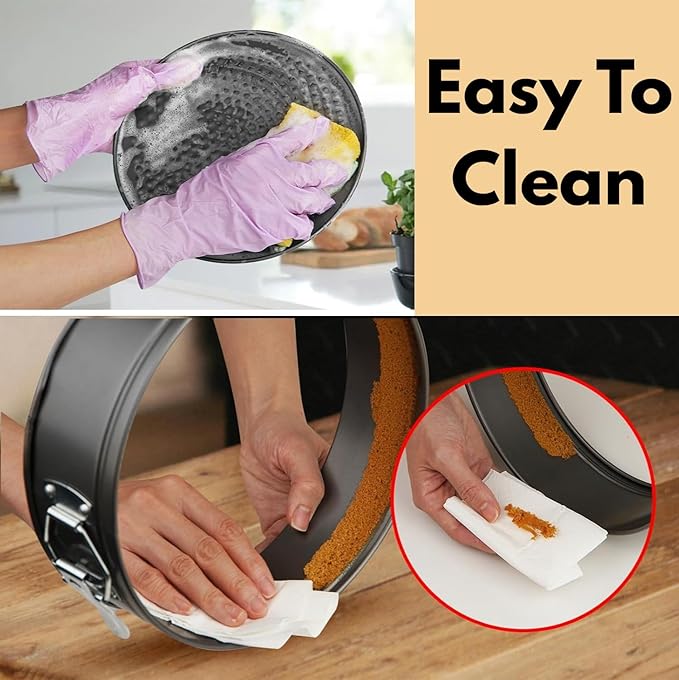 4,7 & 9 Inch Springform pan for cheesecake, Nonstick, Leak-proof Cheesecake Pan set for Baking cakes, Cheese Cake & Pies with Removable Bottom - Easy to Clean