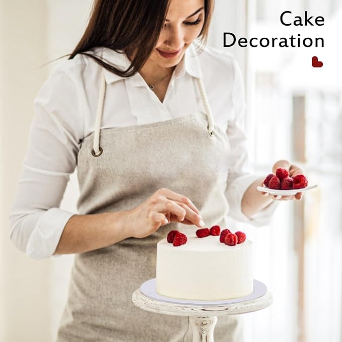 12 Pack White Cake Boards 10 Inch Round Cake Drum Base 1/4 Inch Thick Sturdy Cardboard Circle Plate Bases Para Pastel for Wedding