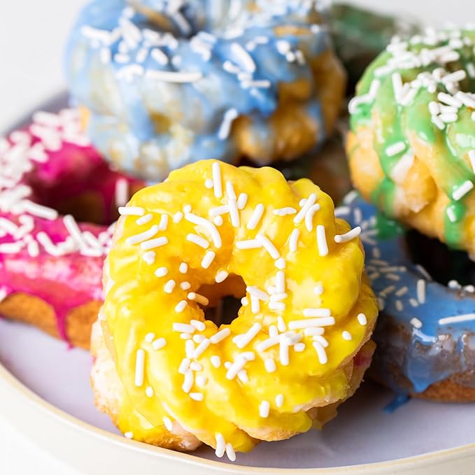 Color Kitchen White Sprinkles Natural Ingredients Baking Cake Decorations, Ice Cream, Cookie, Artificial Dye-free, Plant-Based Colors, Gluten-Free, Non-GMO, No Hydrogenated Oils, Soy-Free, Kosher, 2 LB