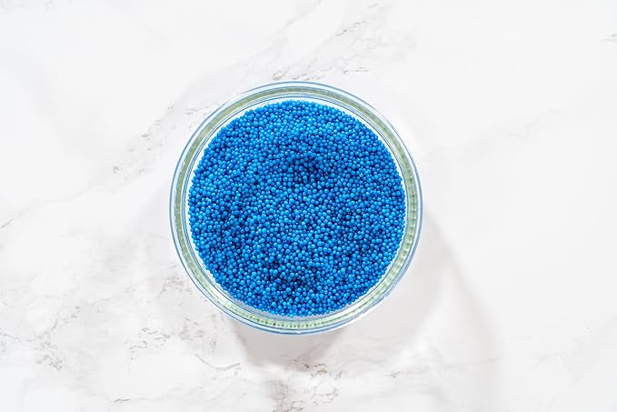 Bakerpan Blue Nonpareils Sprinkles - 7 Ounces Blue Sprinkles for Cake Decorating - Edible Nonpareils for Cupcakes, Ice Cream, Cake Decorations (Made in USA)