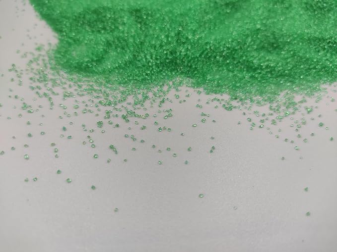 Edible 5 Ounce Fine Decorative Green Sanding Sugar Sprinkles for Baking, Sparkling Crystals for Cakes, Cookies, Cupcakes, Ice Cream Topping and Rimming Sugar