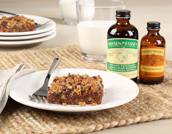 Nielsen-Massey Organic Fairtrade Madagascar Bourbon Pure Vanilla Extract for Baking and Cooking, 8 Ounce Bottle