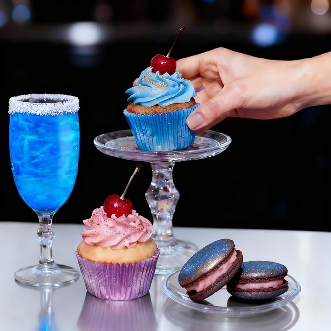 Blue Edible Glitter Spray 5g, Shimmer Edible Glitter for Cocktails, Food Grade Luster Dust for Beverages & Cake Decorating, Drinks, Baking, Chocolate