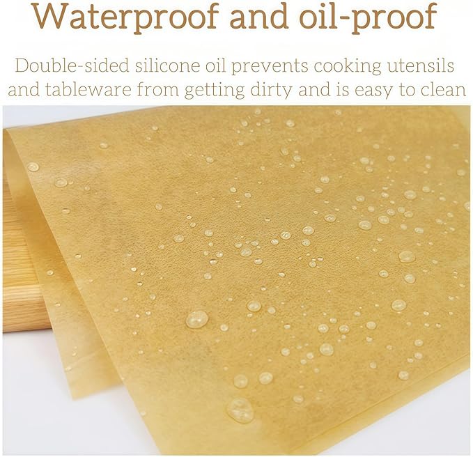 200 Pcs Parchment Paper 16"x12"- Non-Stick Precut Baking Sheets for Air Fryer, Oven & Half Sheet Pans, Unbleached High Heat Parchment Paper for Baking, Grilling