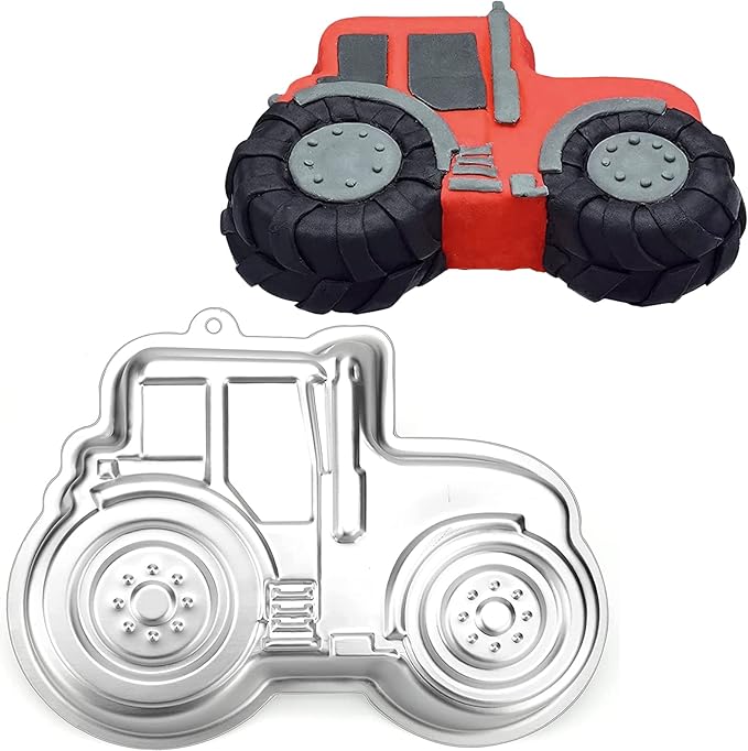 Tractor Cake Pan, 3D Nonstick Birthday Cake Pan, Aluminum Alloy Cake Decorating Mold Baking Tools