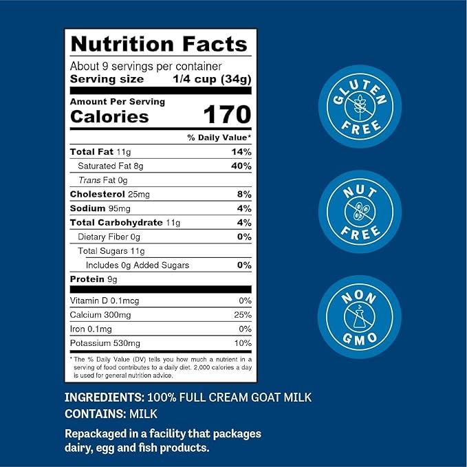 Judee’s Goat Milk Powder 11 oz - Blends Well in Smoothies and Great for Baking - Convenient for Travel, Hiking, and Camping - Non-GMO, Gluten-Free and Nut-Free