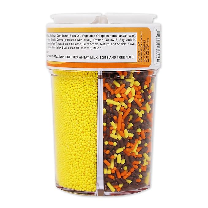 Mystic Sprinkles 4 Cell Sprinkle Assortments (Fabulous Fall, Midi)