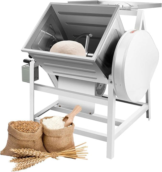 Commercial Food Mixer, 1500W Commercial Dough Mixer 30Qt Kitchen Electric Stand Mixer Maximum Capacity High Safety Detachable Design for Making Dough In Noodle Restaurants Hotels Breakfast Shops