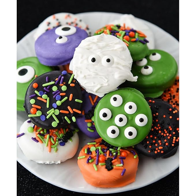 Candy Eyeballs Sprinkles 250 count Edible Eyes for Cake Decorating Cupcake, Cookies, Ice Cream Topper Cake Sprinkles Baking, Perfect For halloween Party, Christmas, New Year’S Eve (10mm Eyeballs)
