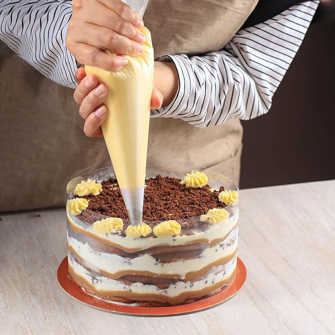 Piping Bags 18 Inch 100 Pcs Anti Burst Pastry Bags Disposable Tipless Icing Bag for Cake Decorating