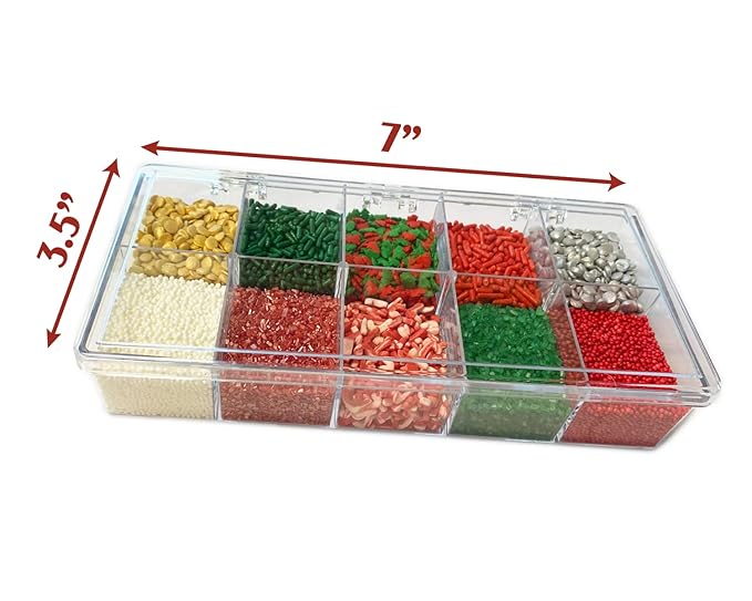 Mystic Sprinkles Christmas Holiday sprinkle Decorating Kits (A Classic Christmas Sprinkle Decorating Kit 6.8oz)