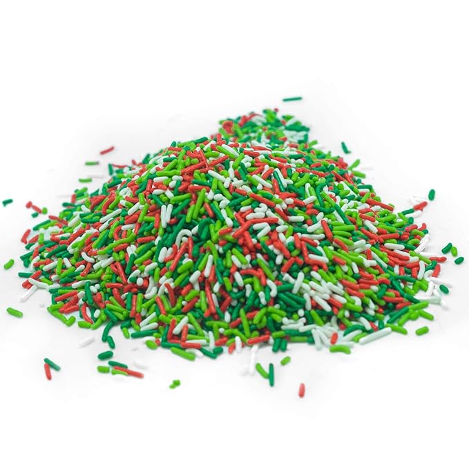 Christmas Sprinkles - Holiday Sprinkles For Baking And Decorating - A Variety Of Bulk Sprinkles Sure To Fit Every Baking Need For The Holidays - 4 Ounce Variety (Mistletoe Magic)