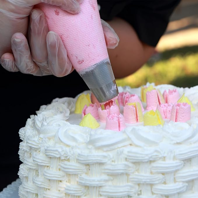 Thick Disposable Piping Bags - Durable and Versatile Pastry Bags for Dessert & Candy Decorating - 12In,100Pcs