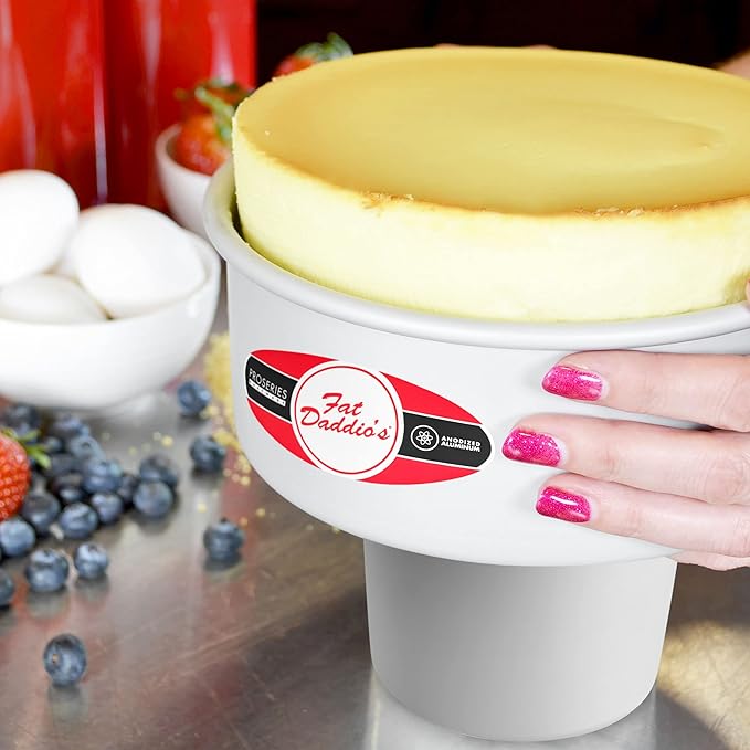 Fat Daddio's Round Cheesecake Pan, 3 x 2 Inch, Silver