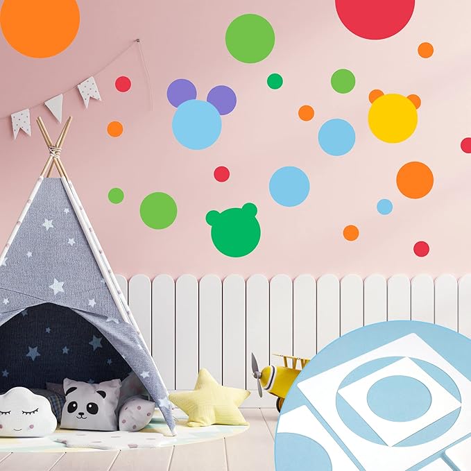 Large Circle Stencil for Painting,Reusable Plastic 8 Pcs Circle Templates Stencils for Fabric Walls Paper Arts Projects Home Decoration
