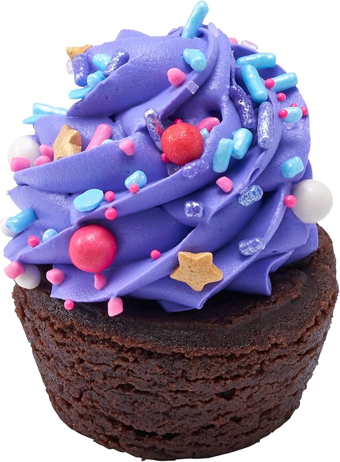 DECOPAC Sweet Tooth Deluxe Fusion Mix, 26oz, Fancy Candy Sprinkles in Handheld Container, Edible Sprinkles For Celebration Cakes, Cupcakes, Cookies and Donuts, Multicolored - Pink, Purple, Blue
