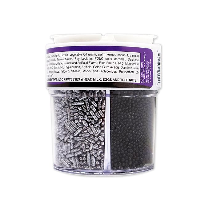 Mystic Sprinkles 4 Cell Sprinkle Assortments (Purple People Eater, Petite)