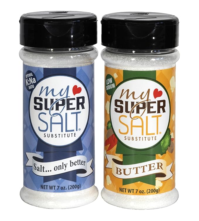 My SUPER SALT – Functional Salt Alternative with Real Salt Taste – 85% Less Sodium – Mineral Balanced Support – Smart Seasoning for Everyday Wellness – 7 oz