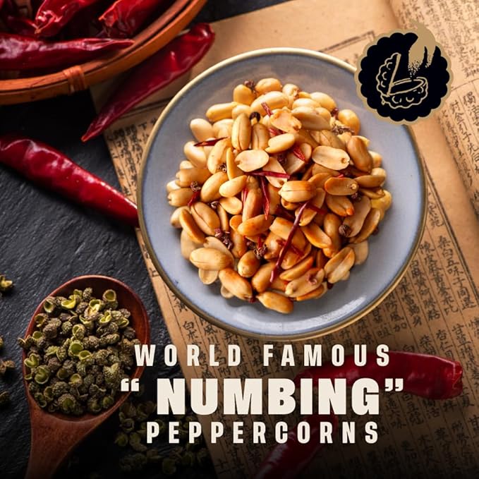 WA-CHAA! Spicy Sichuan Peanuts, Numbing Mala Peppercorns, Toasted Chili Flakes, Protein-Packed, Party Snacks, Non-GMO, On-The-Go Travel Size 1.5 Oz (24 Pack, Double Heat)