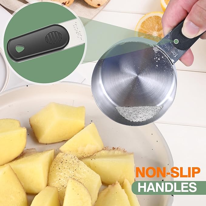 1 Cup Magnetic Grips Stainless Steel Measuring Cup -1PCS