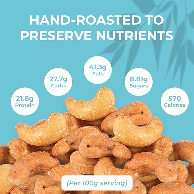 DELUXNUTS Premium Roasted Lightly Salted Cashew 21oz – Whole Cashew Nuts, Healthy Gourmet Snack for Adults, High Protein, Gluten-Free