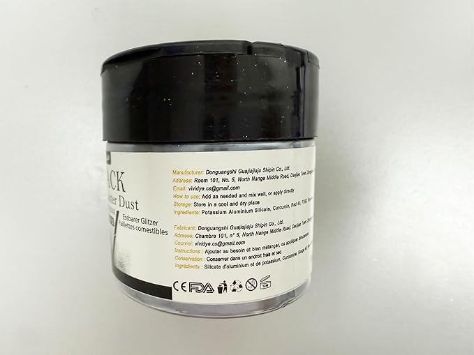 Edible Glitter - 30g / 1oz Luster Dust Edible Glimmer Powder for Sparkling Drinks, Foods, Wine, Cake - Food Grade Shimmer Dust Powder for Baking, Beverage, Cookies Decoration