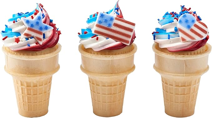 DecoPac Patriotic Fusion Mix Sprinkles, 27oz, Red, White, Blue Candy Sprinkles in Handheld Container, Edible Decorations For July 4th, Independence Day, Celebration Cakes, Cupcakes, Cookies and Donuts