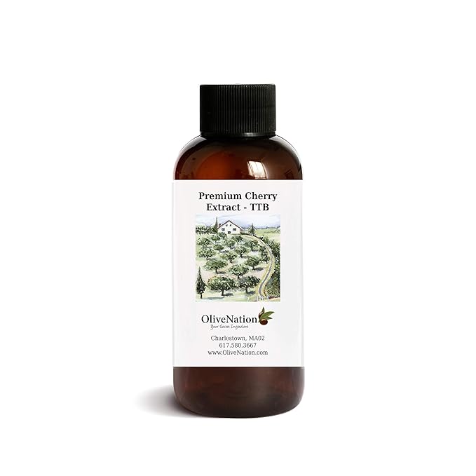 Premium Cherry Extract - TTB - 16 ounces - Gluten-free and Sugar Free - Premium Quality Flavoring Extract For Baking