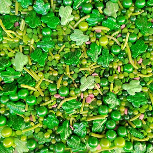 Homankit Cactus Sprinkles Green Edible Cookie Decorations Baking Cake Cupcake Topper Decoration 3.35 Ounce