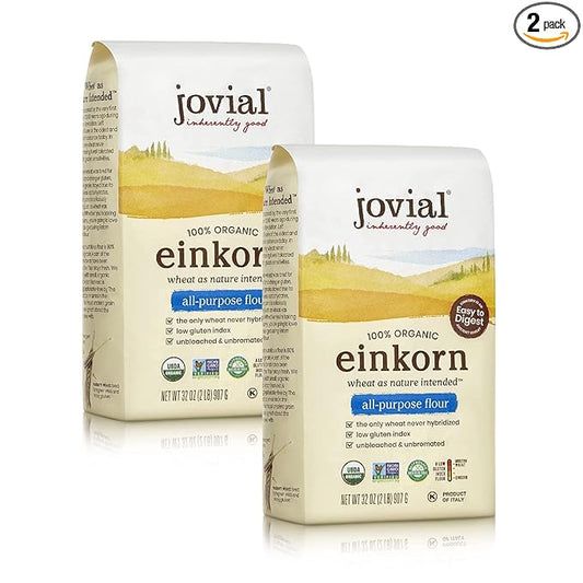 Jovial Organic Einkorn Flour, 32 oz (2 pack)