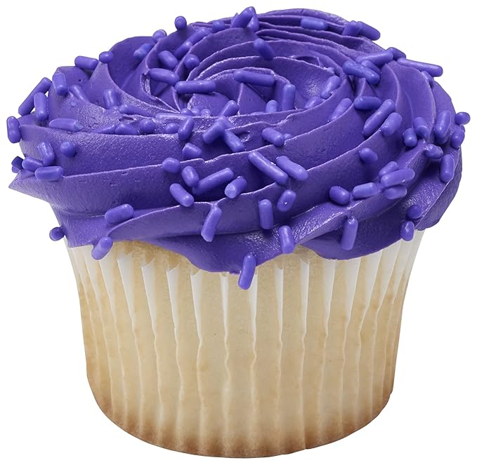 DecoPac Lavender Sprinkles | Extra Large 26oz Pack | Cake Sprinkle Mix, Fancy Sprinkles For Cake Decorating, Handheld Container, Candy Sprinkles, Cake Sprinkles - Purple