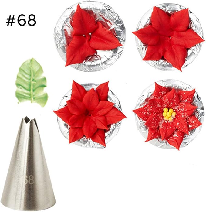 FantasyDay 7-piece Stainless Steel Piping Tips Piping Nozzles Cake Decorating Supplies Cookies Cupcake Icing Decorating Supplies Decorating Kits Frosting Icing Tips Baking Set Tools