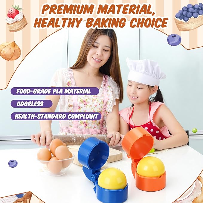 Large-sized 2 Pcs Round Cake Pop Mold Press Set, Circle Cake Pop Cutter and Pusher, Baking Tools Accessories for Home Baking, Birthday Parties, Wedding Desserts