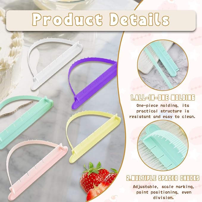 5 Pack Cake Arch Guide Tool, Cake Writing Tools, Convenient for Controlling the Size and Position of the Arc, Convenient for Beginners to Use