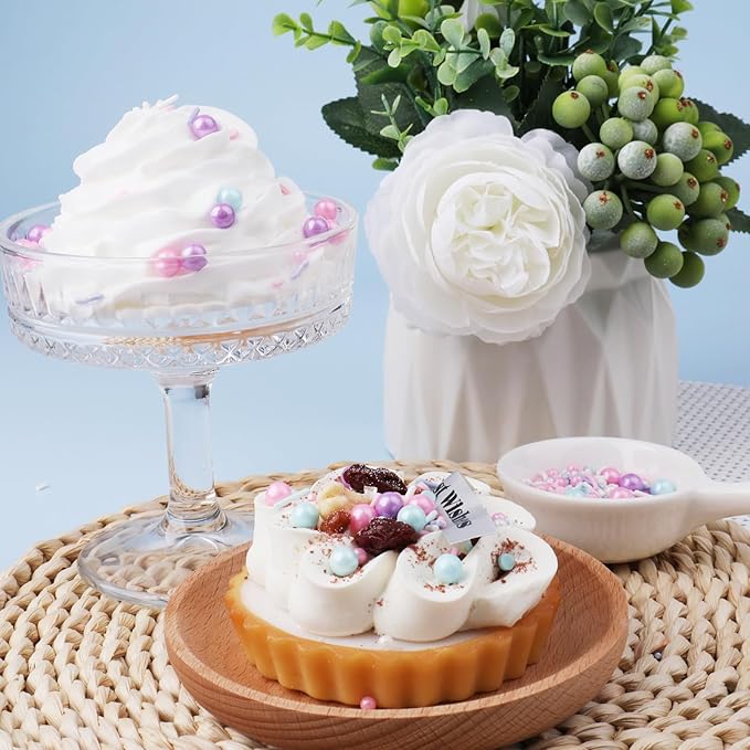 Pastel Sprinkles for Cake Decorating, Pink Purple Blue White Sprinkles Mix Jimmies, 150g/5.3oz, Confetti for Baking, Cookies, Cupcake, Ice Cream Toppings, Celebrations Wedding Shower Party Christmas Supplies