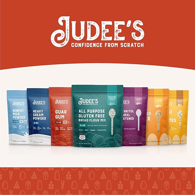 Judee's Gluten Free CMC Powder - Thickener for Fondant & Gluten-Free Frosting - Ice Cream Stabilizer - Edible Cake Decorations - 5 lb