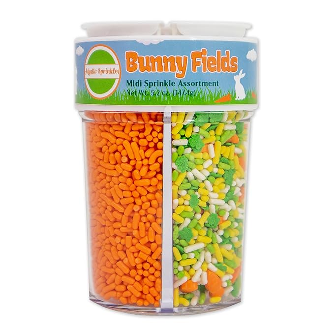 Mystic Sprinkles 4 Cell Sprinkle Assortments (Bunny Fields, Midi)
