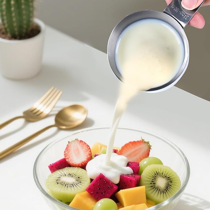 3/4 Cup Magnetic Grips Stainless Steel Measuring Cup -1PCS